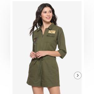 Her Universe Captain Marvel Cargo Romper small